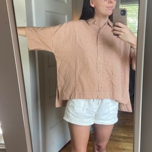 Drapey Square Gingham Shirt